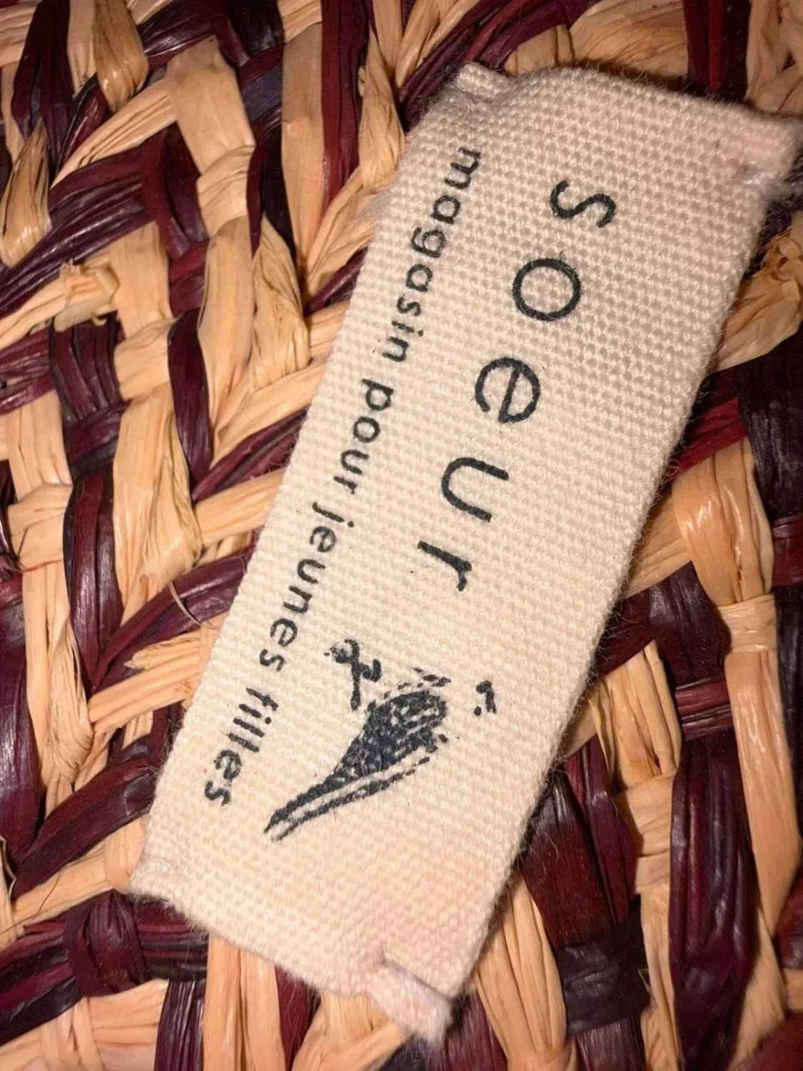 Little-used soeur straw bag rarely seen – photo 5